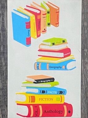 💞 New Mrs. Grossman’s School Text Book Scrapbook Craft Stickers